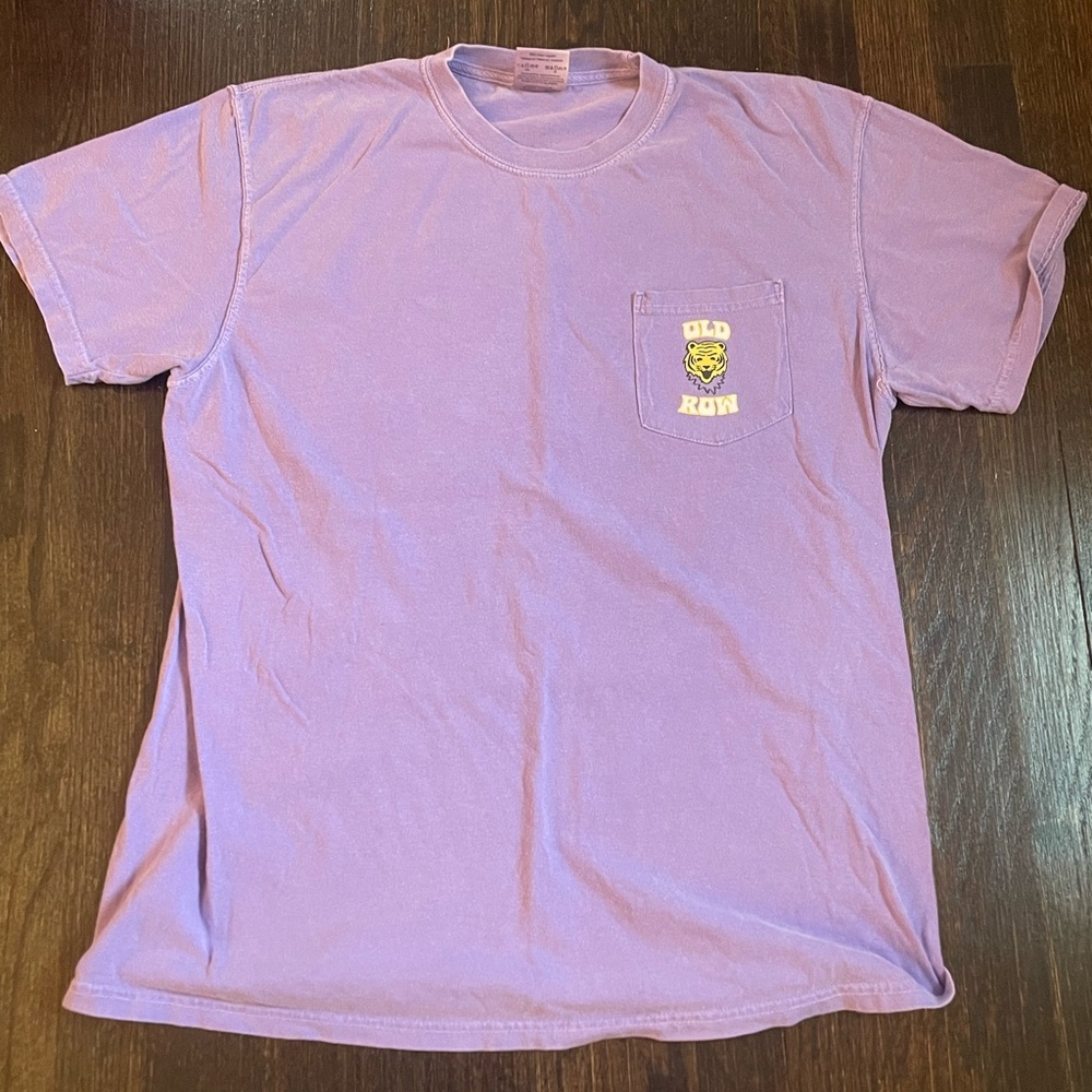 Purple Old Row LSU Men's T-Shirt